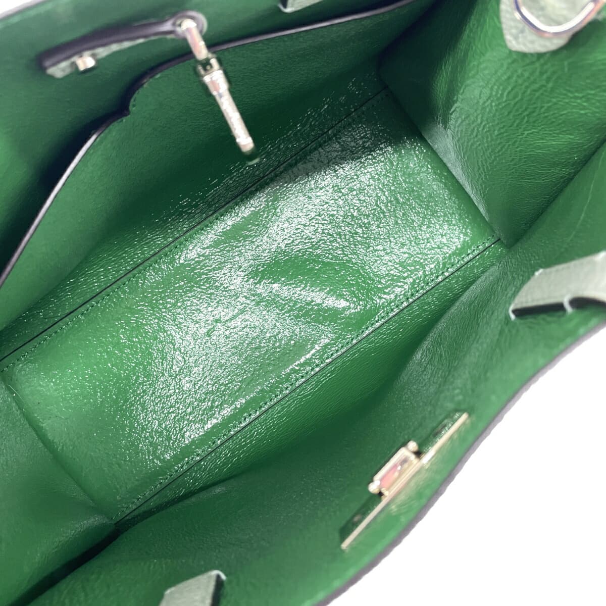 Kate Spade Sam Medium Satchel Leather Light Green Green Ladies 7