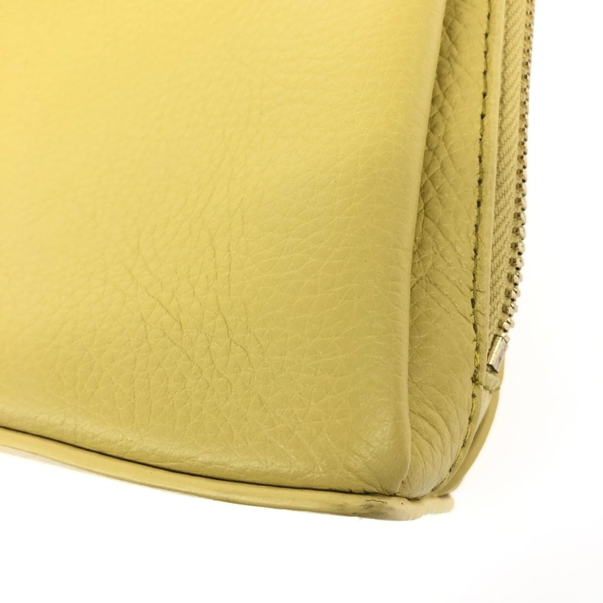 PALIO Mini Shoulder Bag in Good Condition, Leather, Yellow, Women's 10