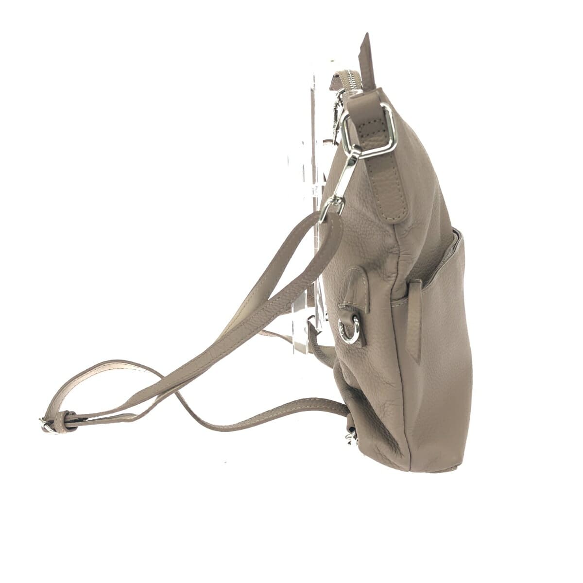 BARCOS Multiway Backpack Shrink Leather Taupe HS5380-BTV554 Greige Women's 2