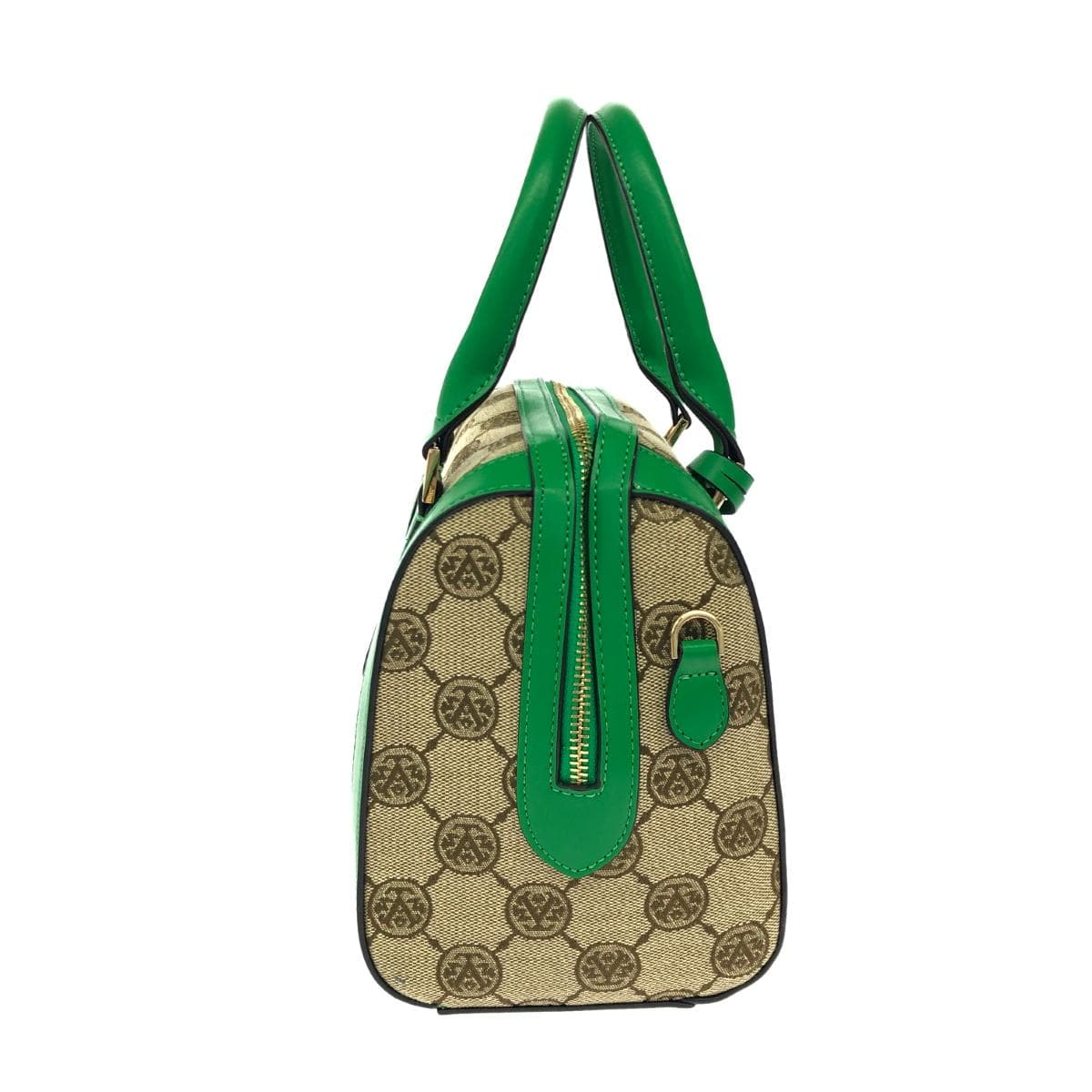 AnneCoquine 2WAY Bag Monogram Jacquard Green/Beige Women's 2