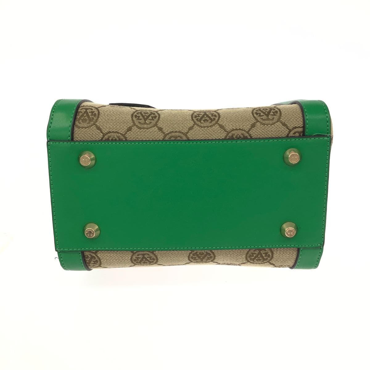 AnneCoquine 2WAY Bag Monogram Jacquard Green/Beige Women's 4