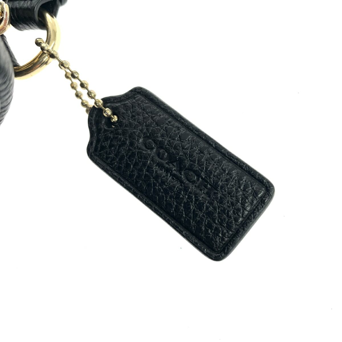 COACH Mini Shoulder Bag Leather Black Women's 7