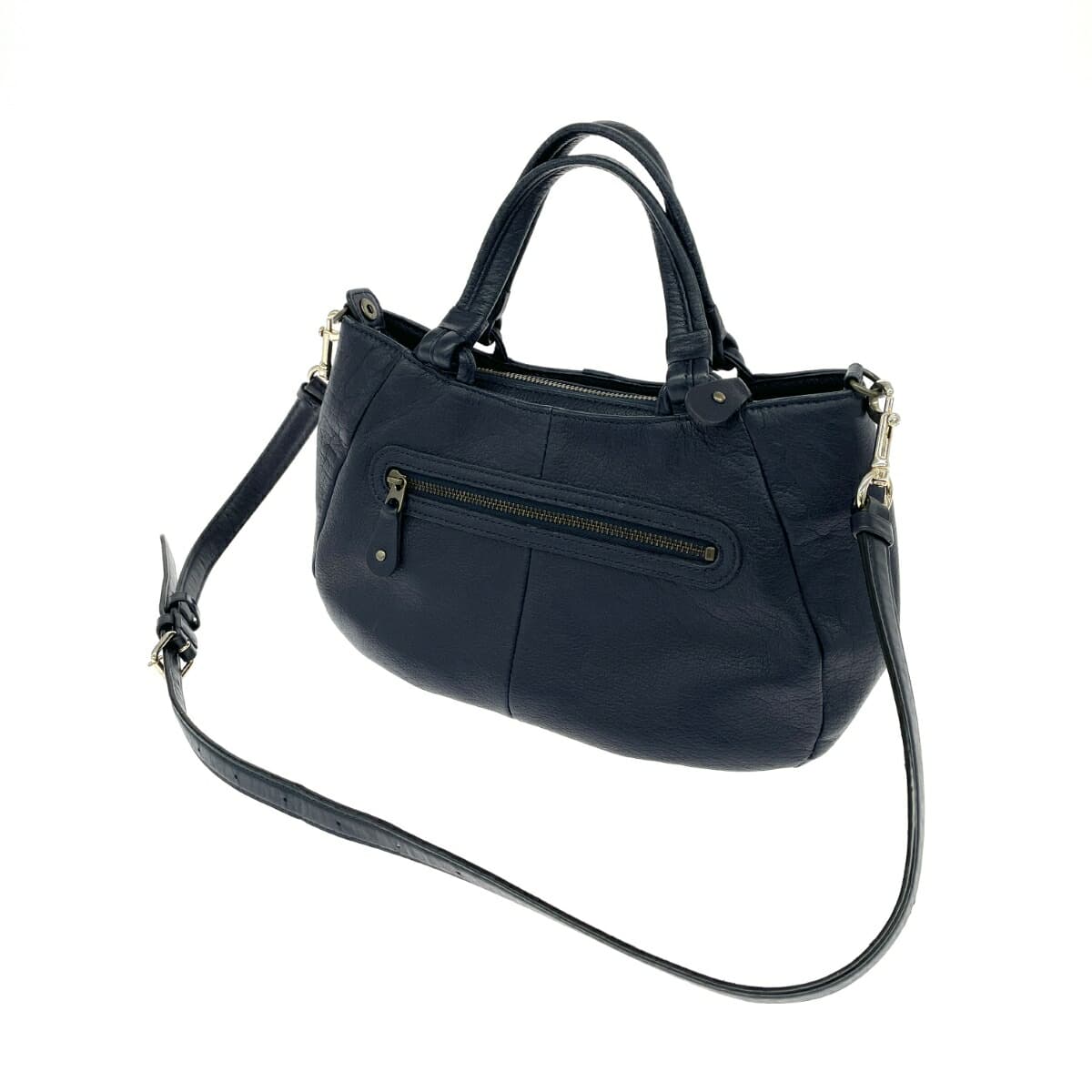 IBIZA Ibiza 2WAY Tote Bag Leather Navy for Women 3