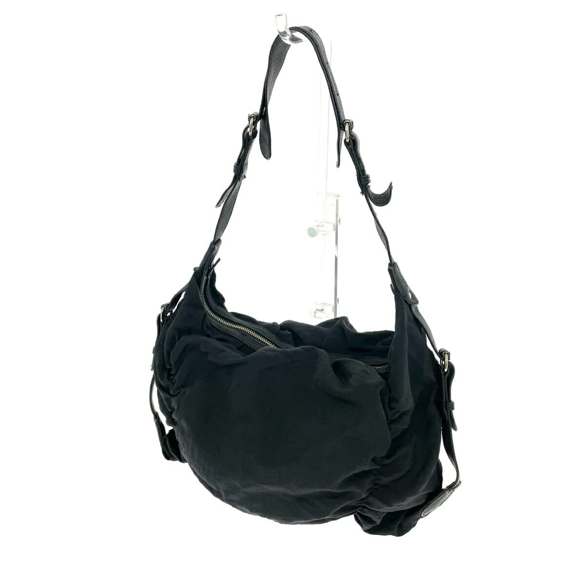 vanessabruno Vanessa Bruno One-Shoulder Bag Frill Nylon Black Ladies 3