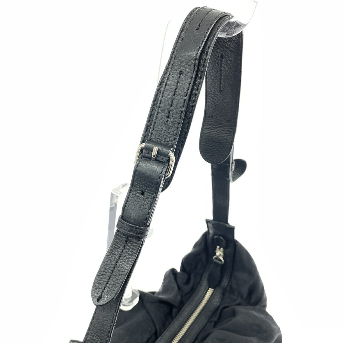 vanessabruno Vanessa Bruno One-Shoulder Bag Frill Nylon Black Ladies 4