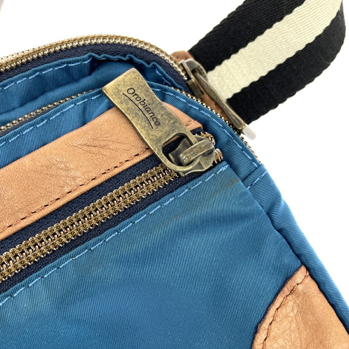 Orobianco body bag nylon blue men's 8