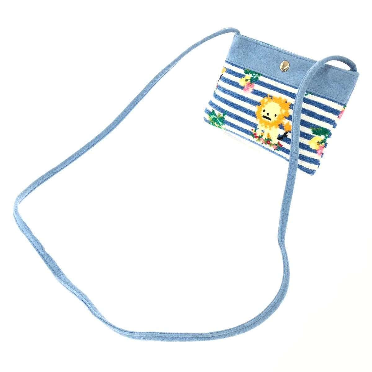 FEILER Shoulder Bag/Pochette in Excellent Condition Heidi/Chenille Weave Blue for Ladies 3