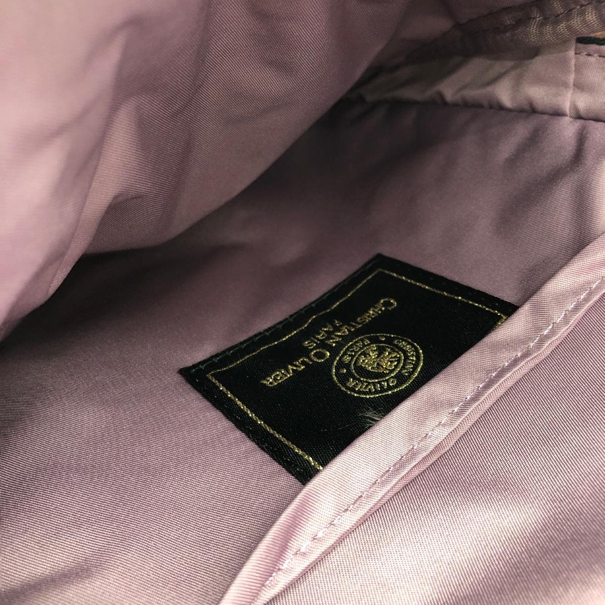 CHRISTIAN OLIVIER Backpack and Body Bag, Like New, Monogram/Nylon, Gray, Women's 5