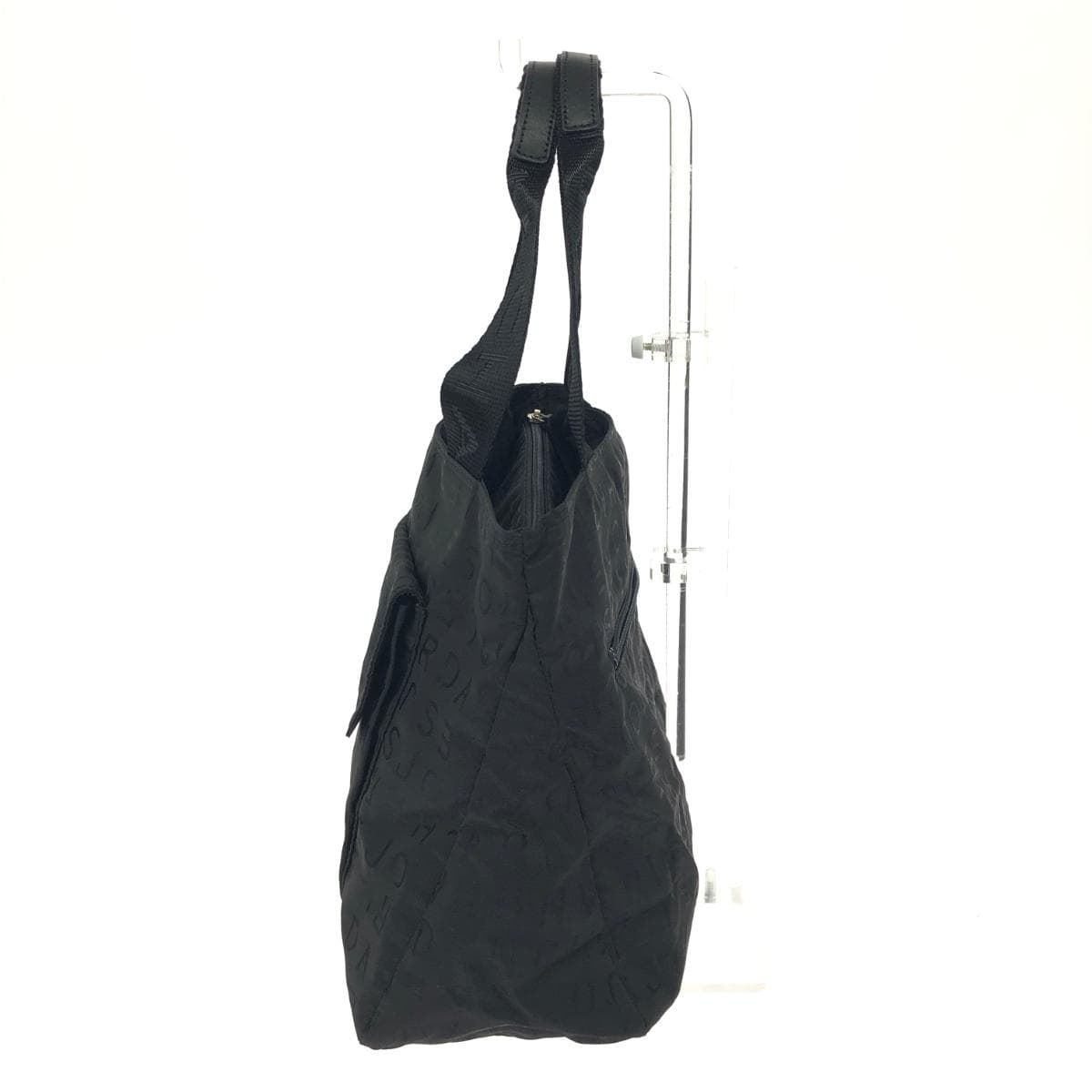 CHARLES JOURDAN Tote Bag Good Condition Mistral/Nylon Black Ladies 2