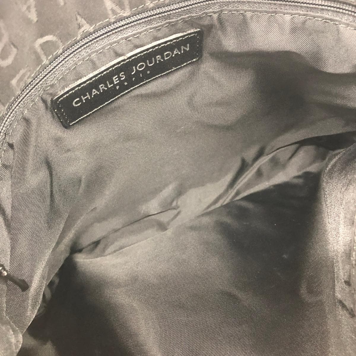 CHARLES JOURDAN Tote Bag Good Condition Mistral/Nylon Black Ladies 5