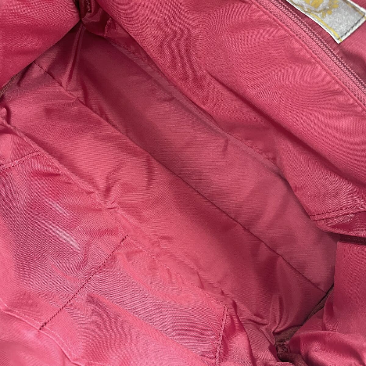 FEILER Mini Boston Bag Like New Moonlight Flower/Chenille Weave Gray Ladies 4