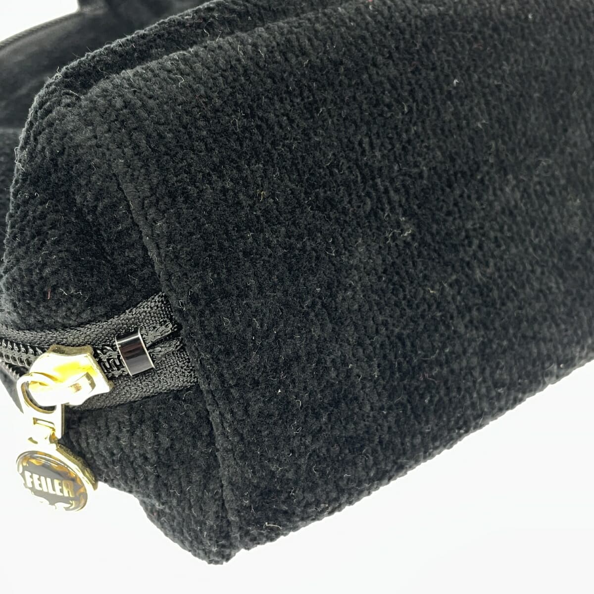 FEILER Handbag, unused item, Elisabeth/Chenille weave, black, ladies 7