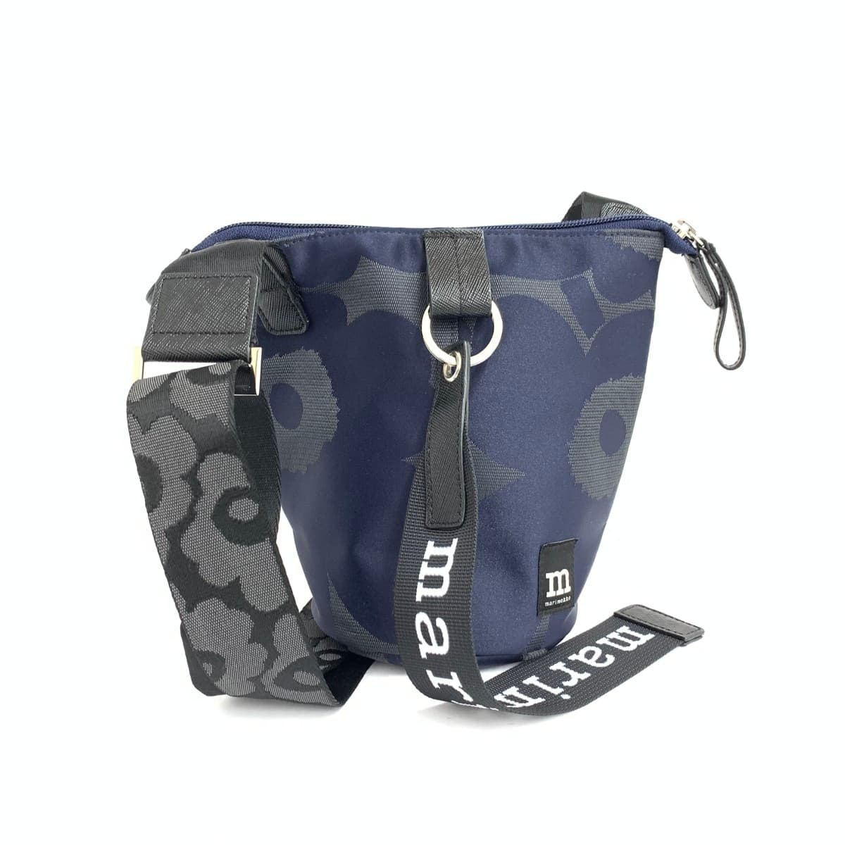 Marimekko Essential Bucket Unikko in excellent condition, nylon, dark blue 092699, navy, ladies