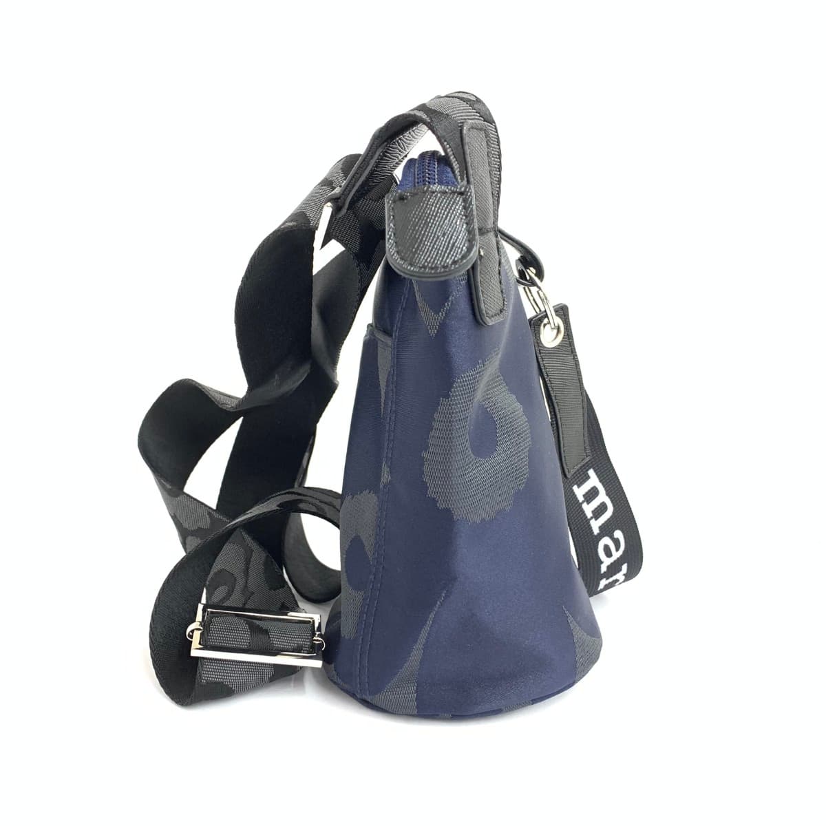 Marimekko Essential Bucket Unikko in excellent condition, nylon, dark blue 092699, navy, ladies 2