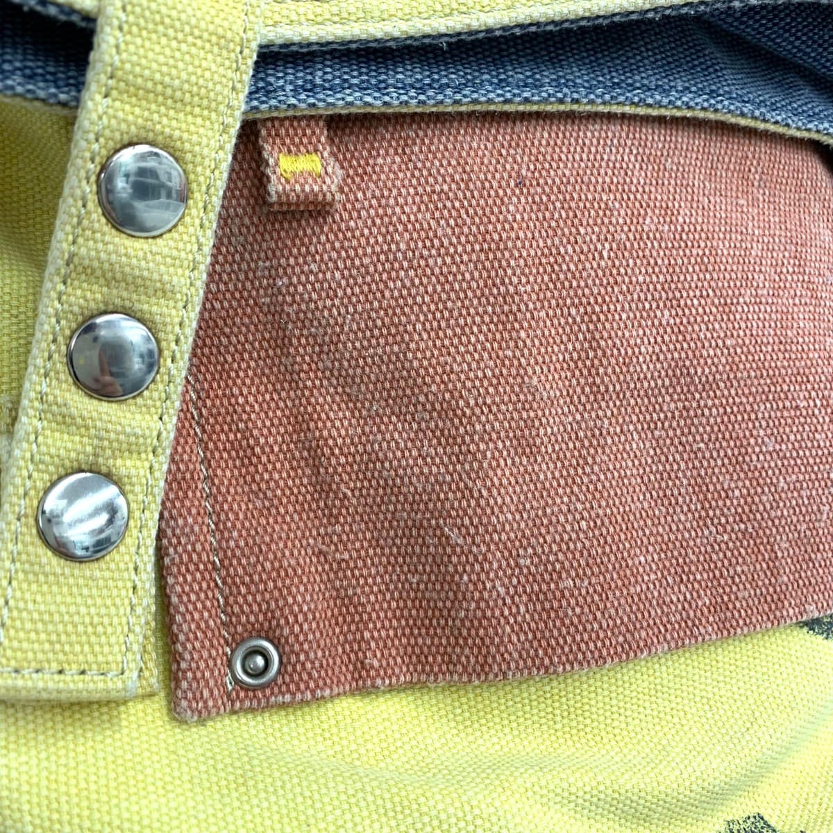 BMS Backpack Damage Processed Canvas Yellow Unisex 7