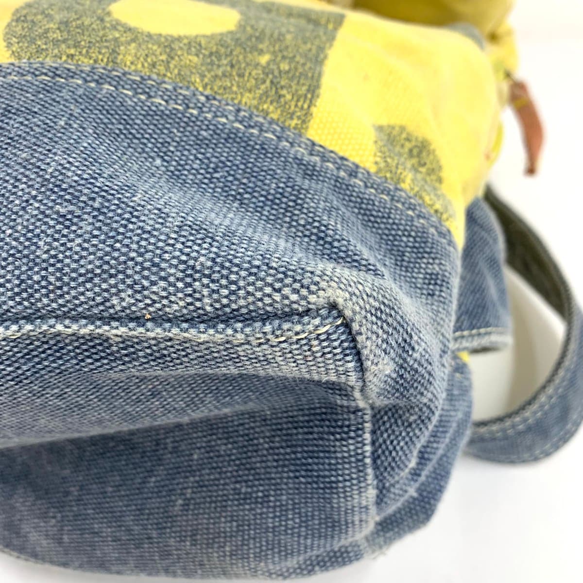 BMS Backpack Damage Processed Canvas Yellow Unisex 8