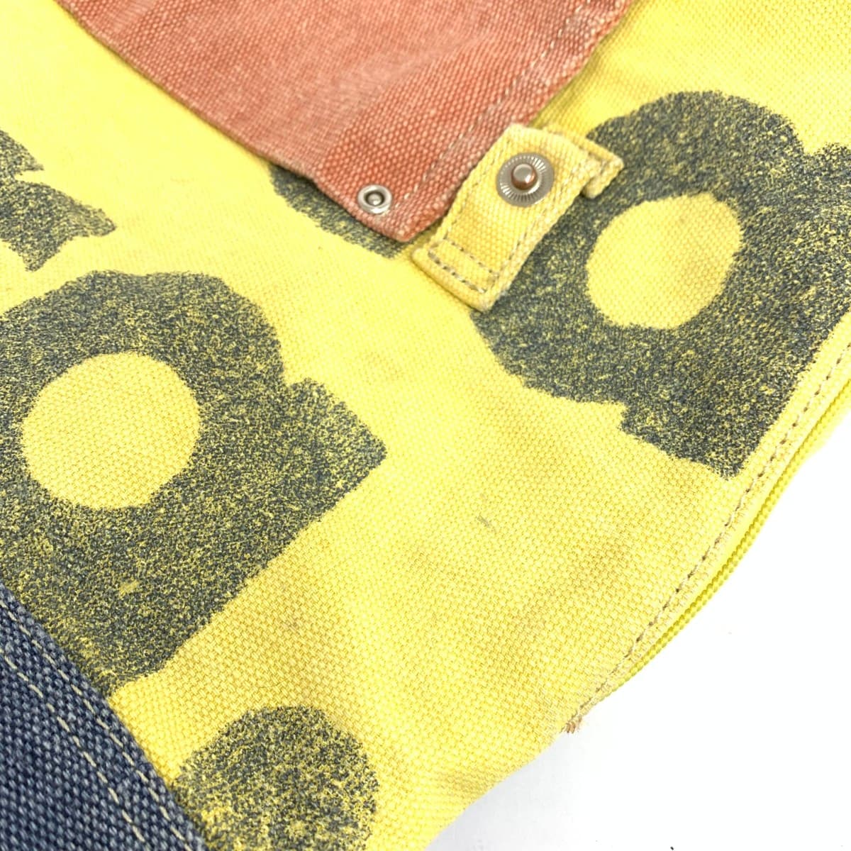 BMS Backpack Damage Processed Canvas Yellow Unisex 9