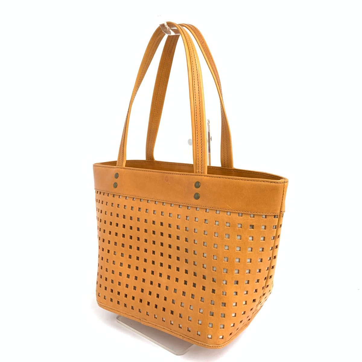 DAKOTA Dakota Tote Bag Good Condition Punching Leather Brown Women's 3