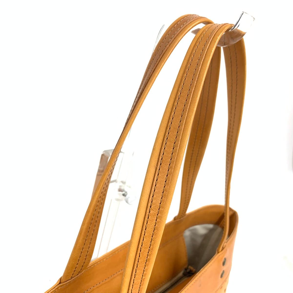 DAKOTA Dakota Tote Bag Good Condition Punching Leather Brown Women's 4