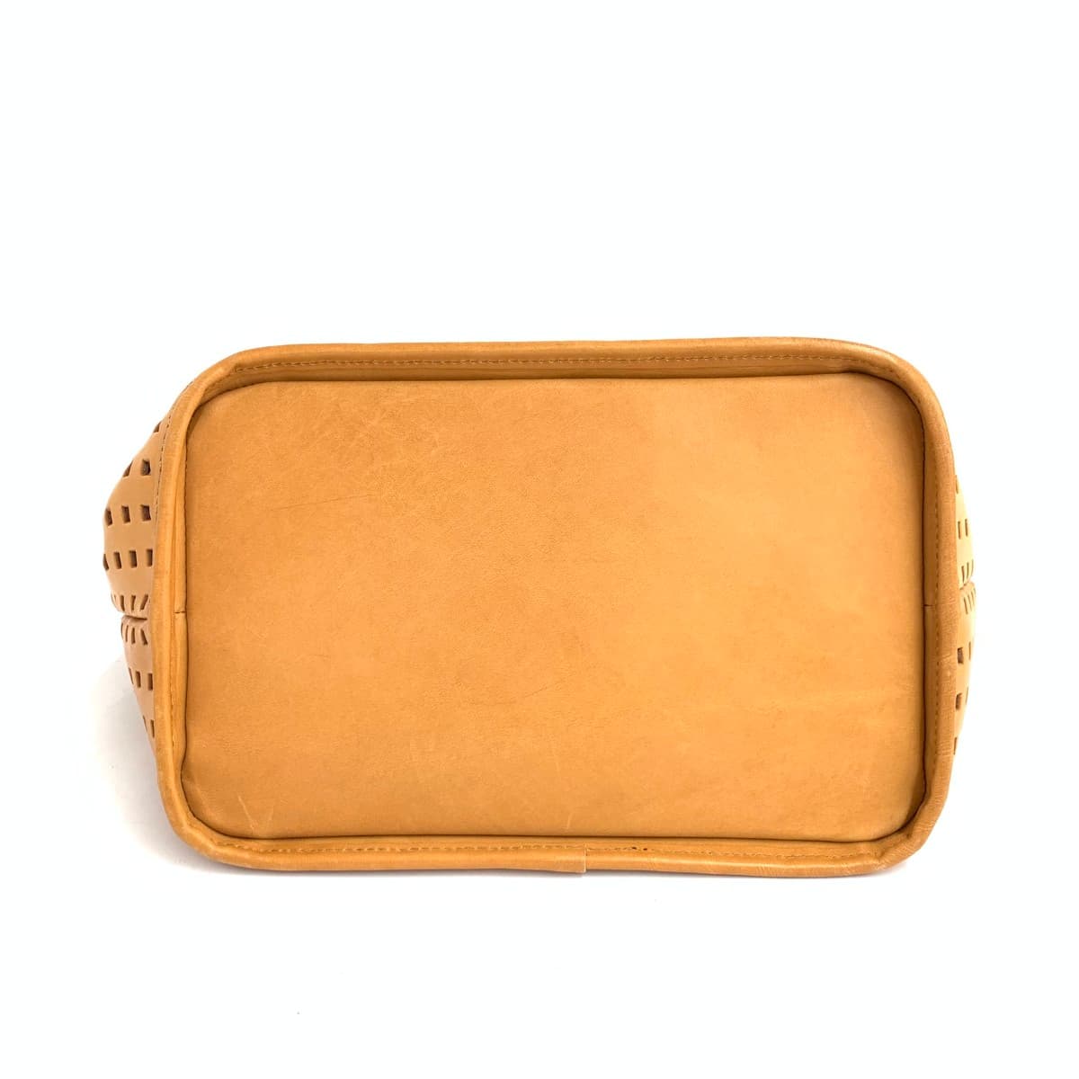 DAKOTA Dakota Tote Bag Good Condition Punching Leather Brown Women's 5