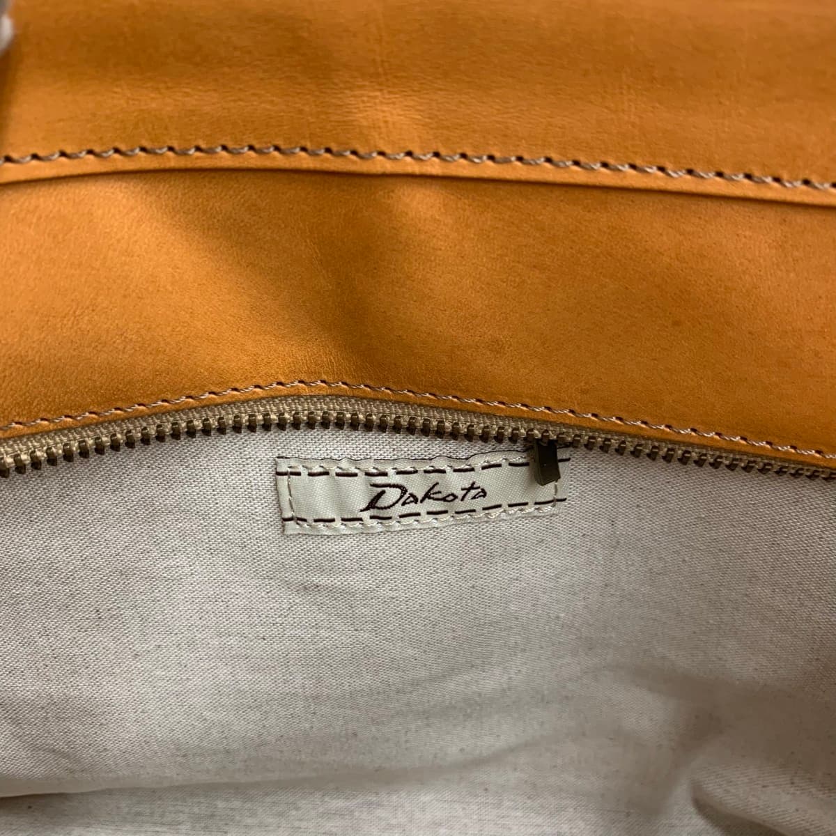 DAKOTA Dakota Tote Bag Good Condition Punching Leather Brown Women's 7