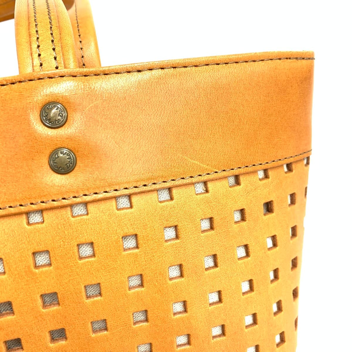 DAKOTA Dakota Tote Bag Good Condition Punching Leather Brown Women's 8