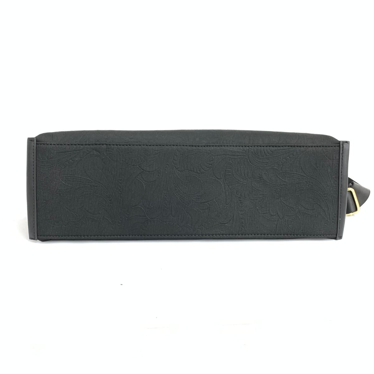 TRIDEEP 2WAY Handbag Good Condition Jacquard Black Ladies 5