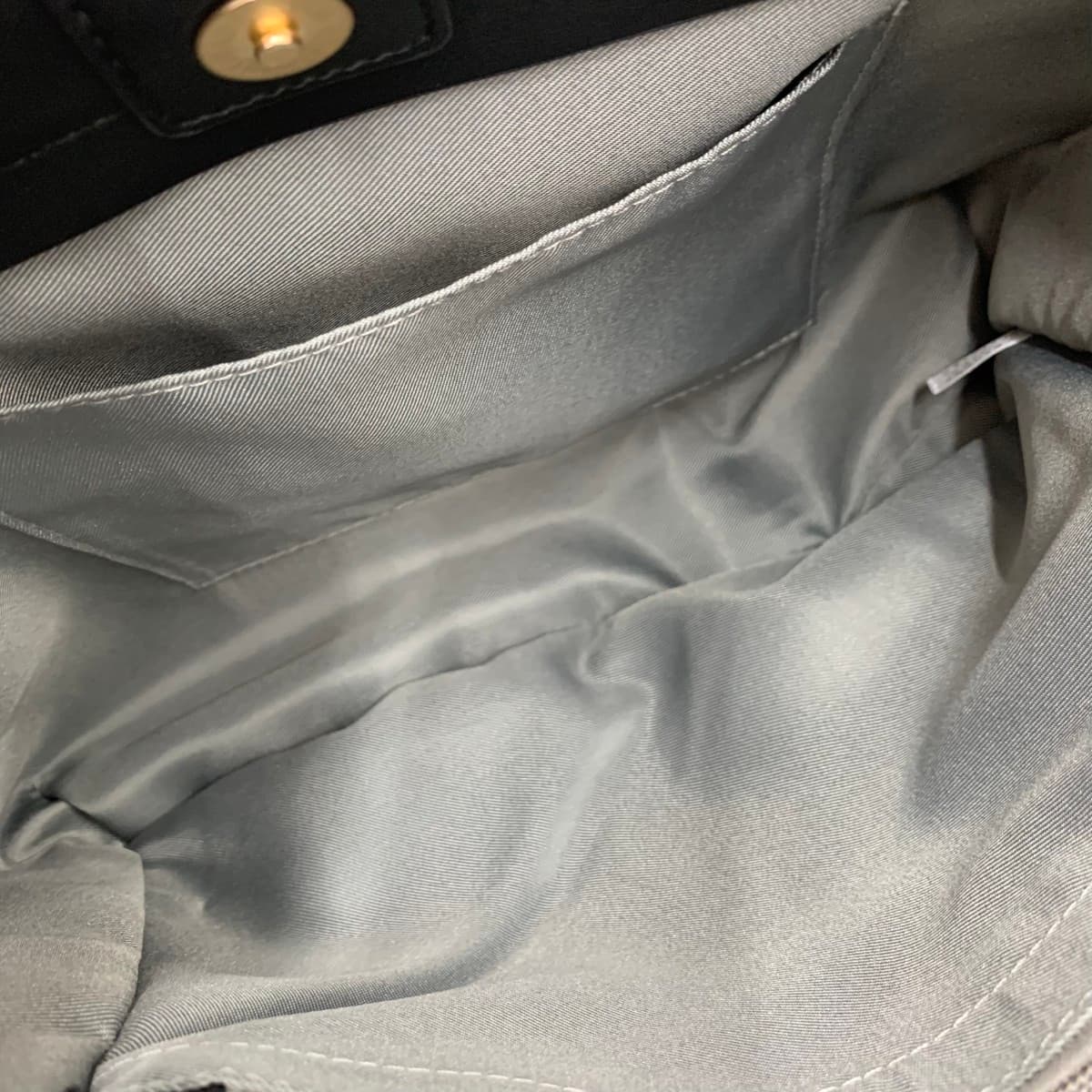 TRIDEEP 2WAY Handbag Good Condition Jacquard Black Ladies 8