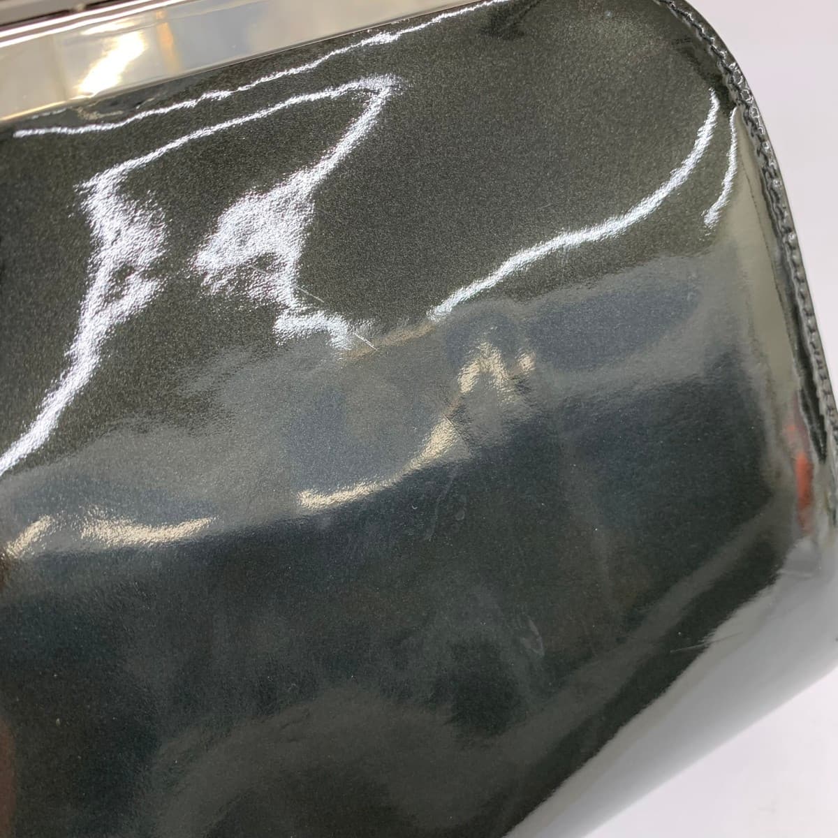 K.T Kiyoko Takase K.T Kiyoko Takase clasp shoulder bag enamel black ladies 8