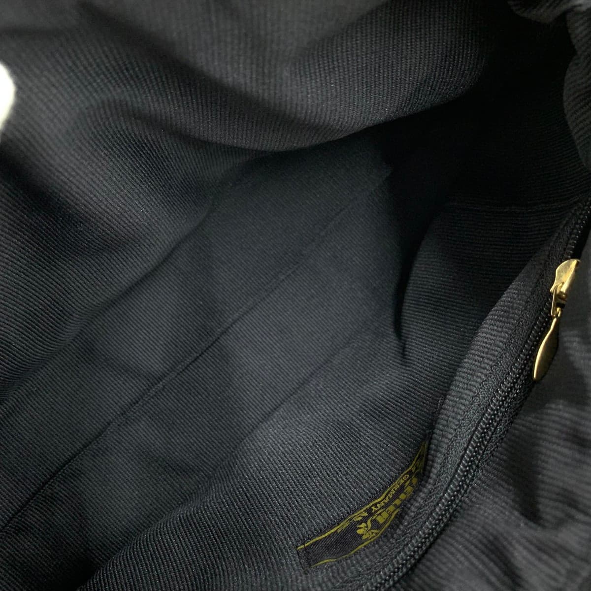 FEILER Tote Bag Good Condition Leopard Chenille Weave Black/Brown Ladies 6