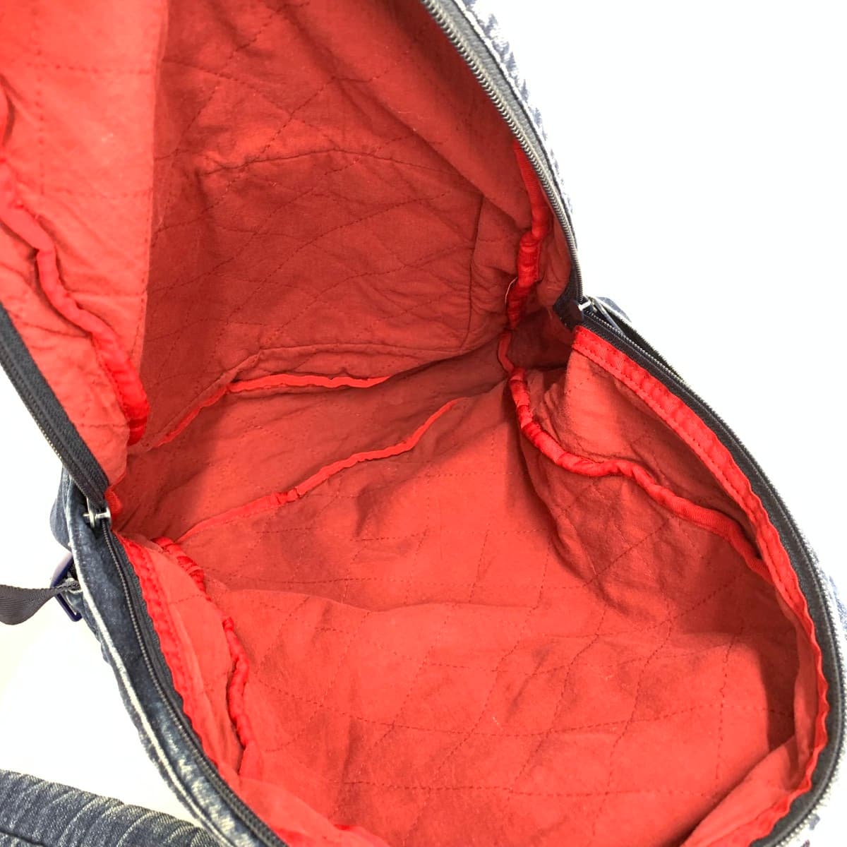 PINK HOUSE Backpack Logo Patch Denim Vintage Navy Ladies 6