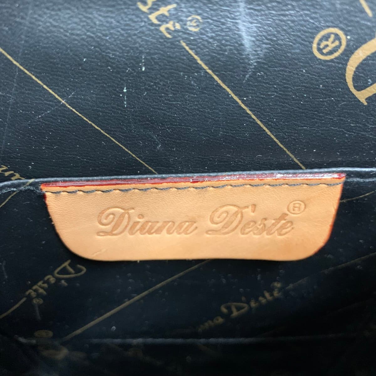 Diana Deste 2WAY Handbag Geometric Pattern PVC Multicolor Ladies 7