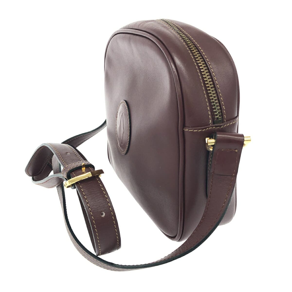 Cartier Mini Shoulder Bag Must Line / Leather / Bordeaux Vintage 3