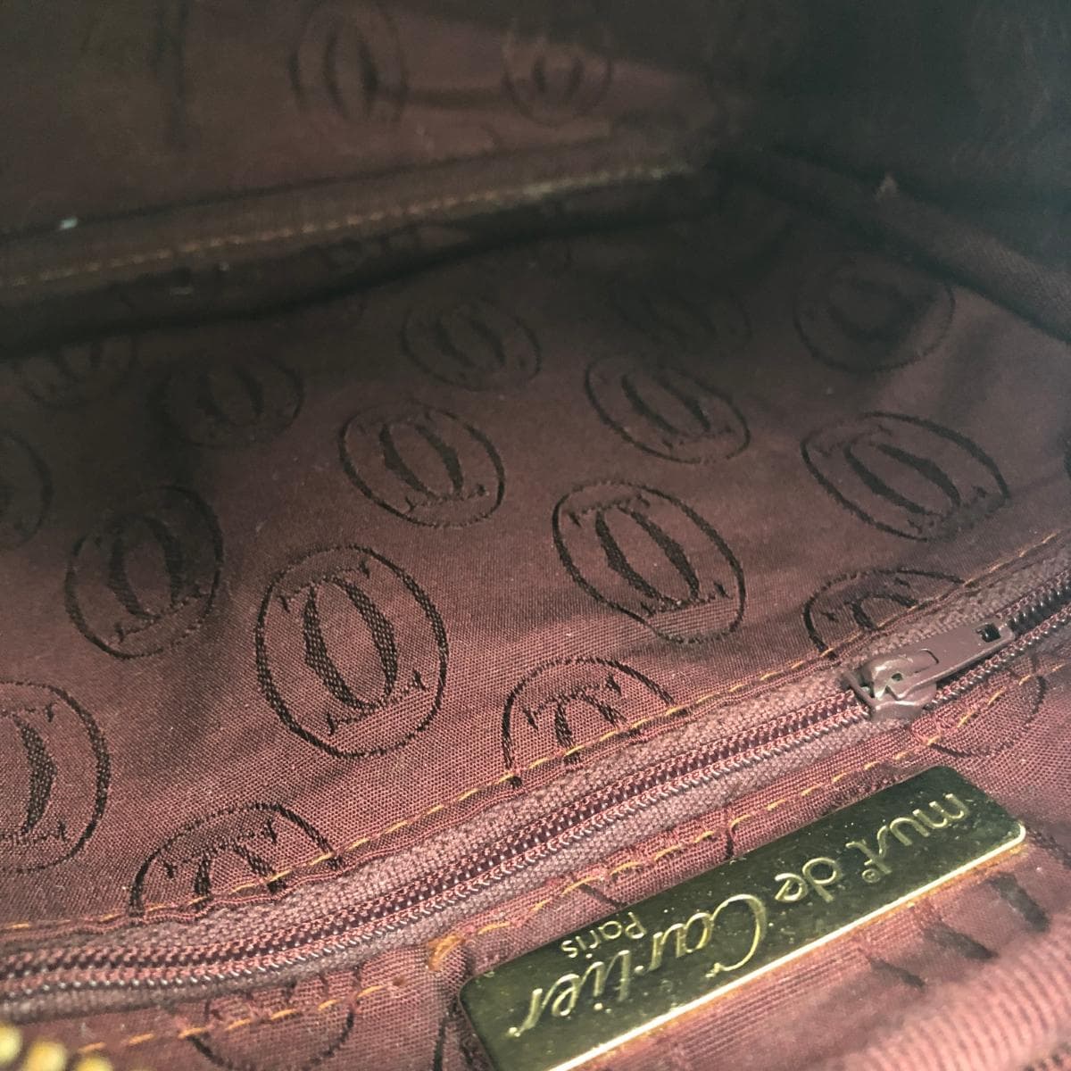 Cartier Mini Shoulder Bag Must Line / Leather / Bordeaux Vintage 4