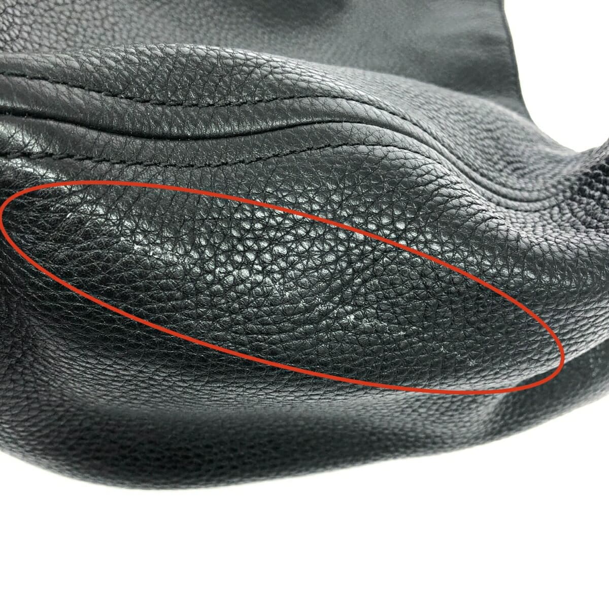 MICHAEL KORS One Shoulder Bag MK Logo / Circle Hardware / Leather / Black 6