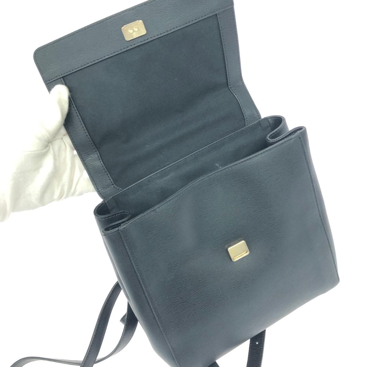Paul Smith backpack leather black for women 5