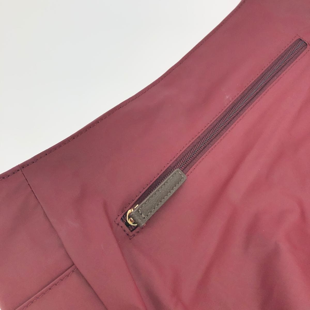 LA BAGAGERIE Shoulder Bag Good Condition Nylon Bordeaux/Red Women's 10