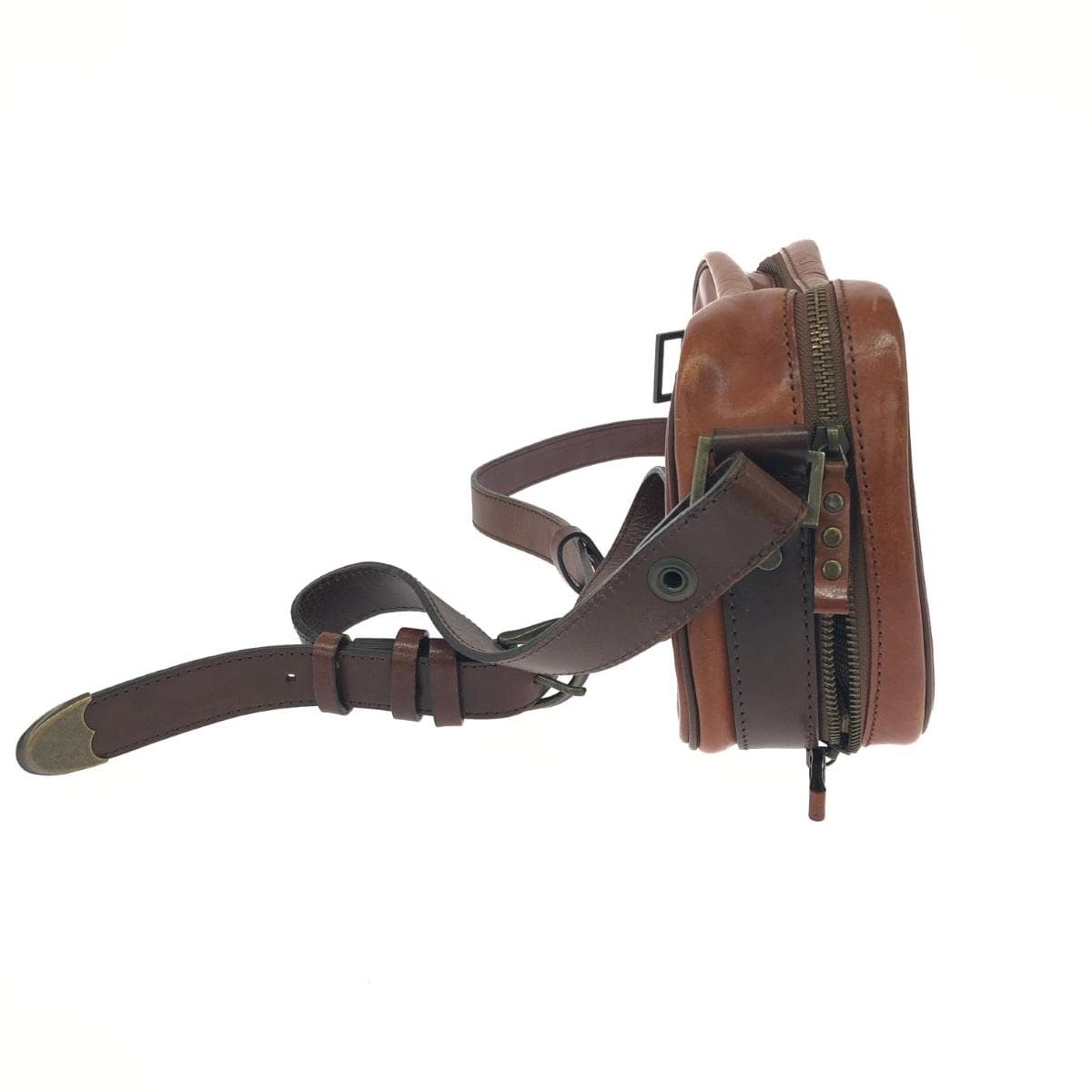 UNISONDEPT Unison Dept Shoulder Bag Leather Brown 2