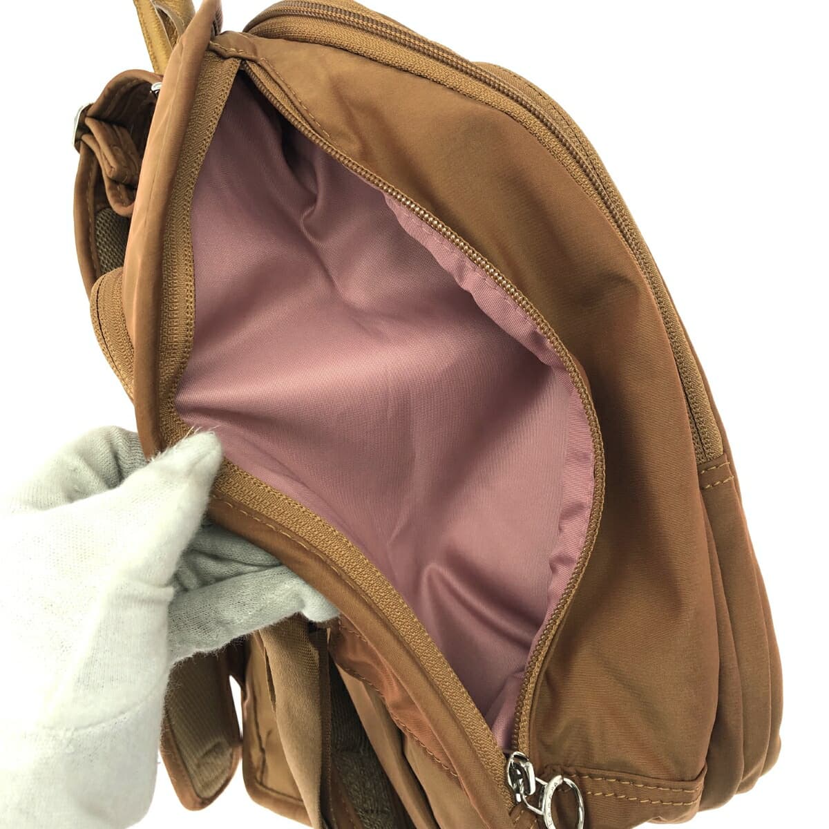 Kanana Project Backpack / Nylon Good Condition Nylon Brown Women's 8