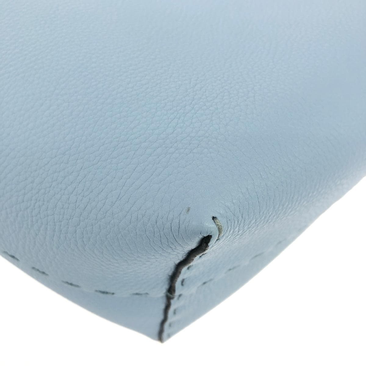 FENDI Selleria Carla Good Condition Leather Blue Women's 9