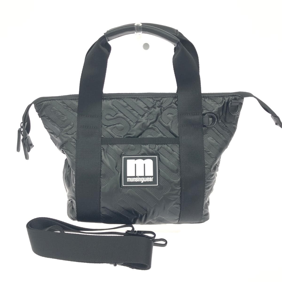 Munsingwear Cart Bag Good Condition Logo Quilt Black Ladies