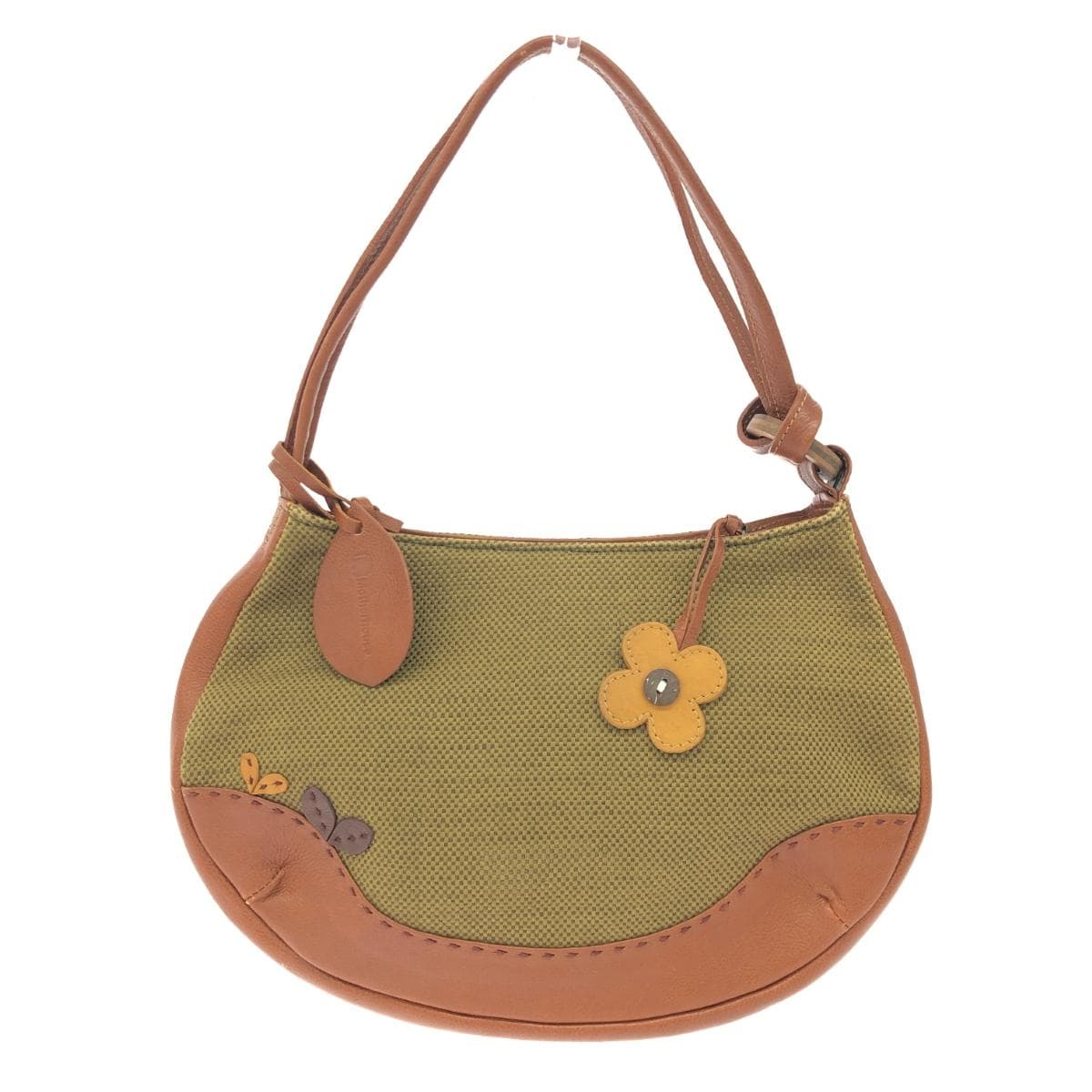 Mother House One Shoulder Bag Leather Parts Brown Ladies