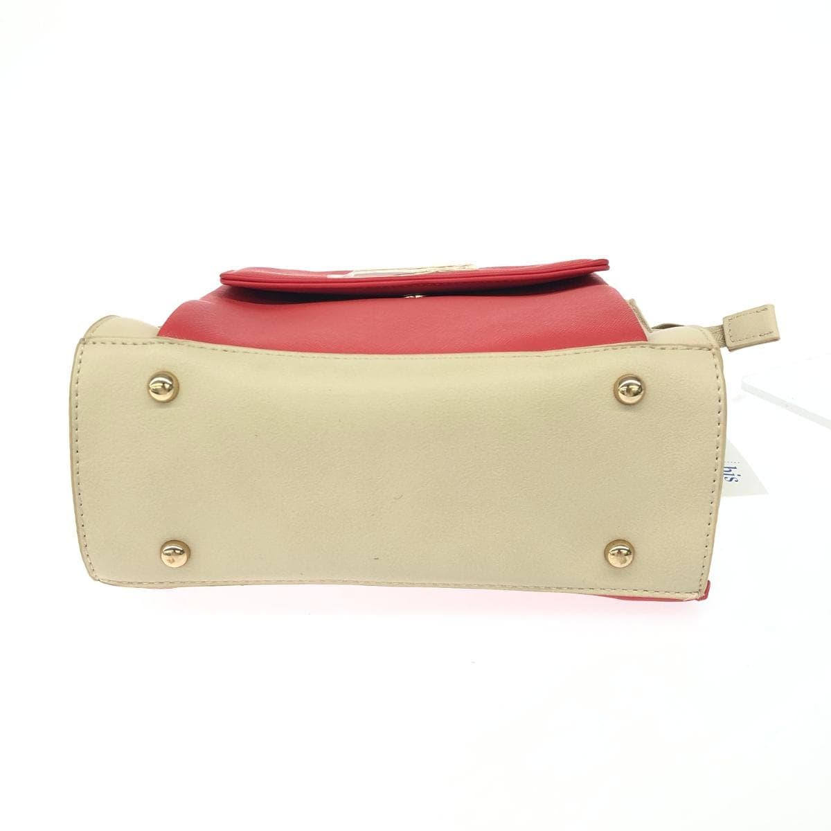 Marie Claire shoulder bag, unused item, PVC, red/beige, ladies 4
