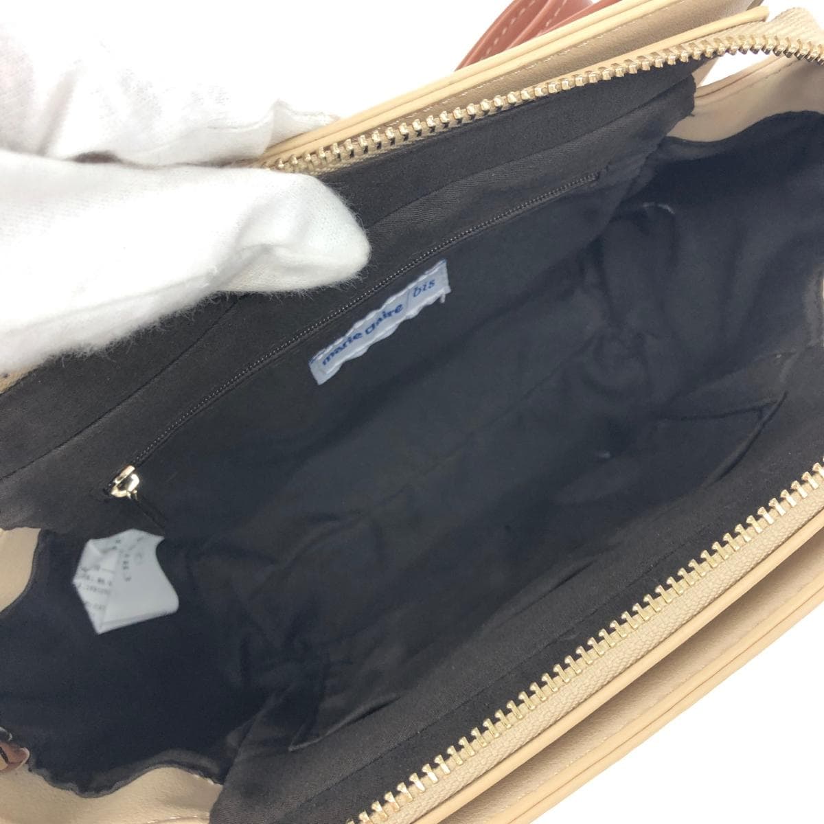 Marie Claire shoulder bag, unused item, PVC, red/beige, ladies 6