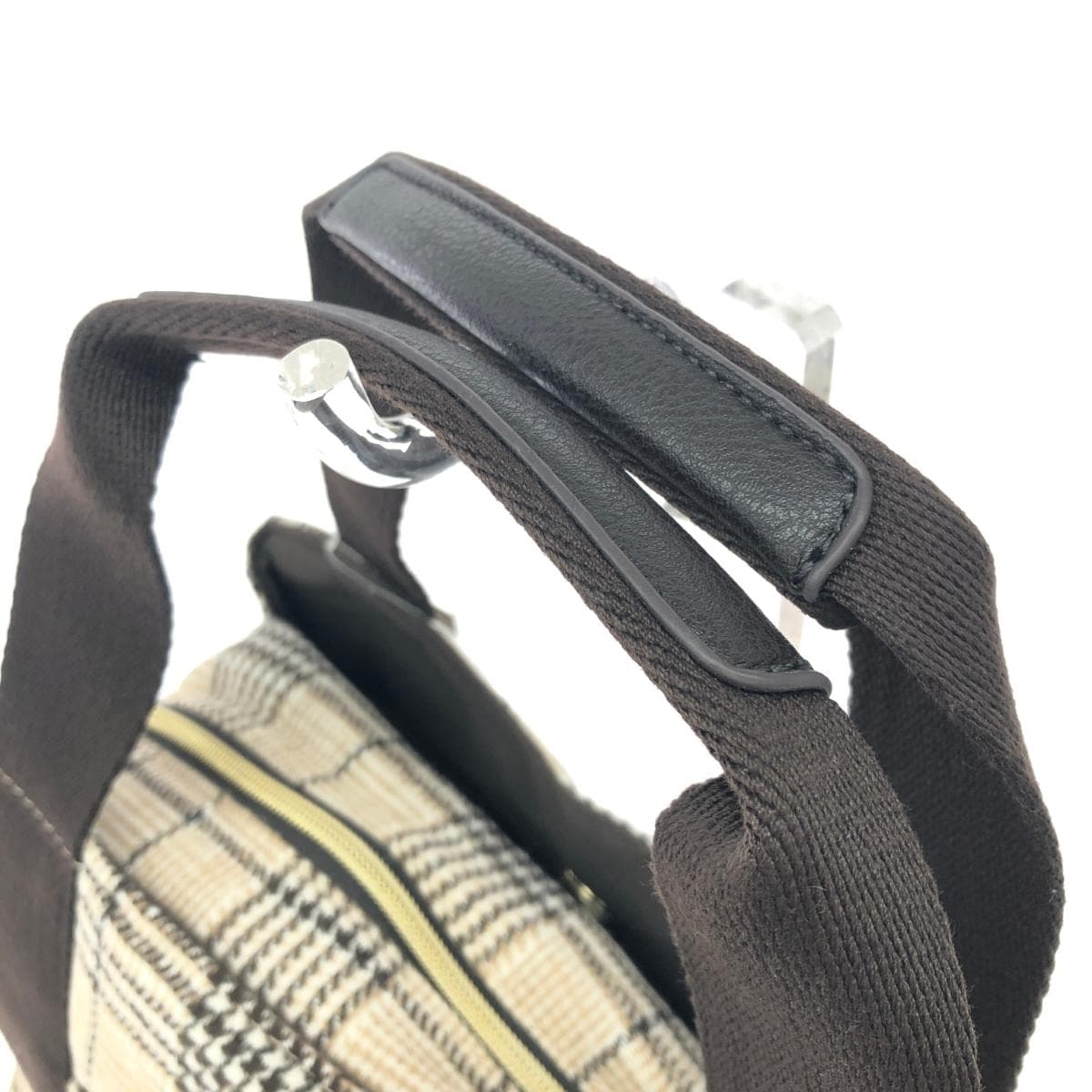 Marie Claire Fabric 2WAY Mini Boston Bag, Unused Item, Greige/Beige, Women's 4