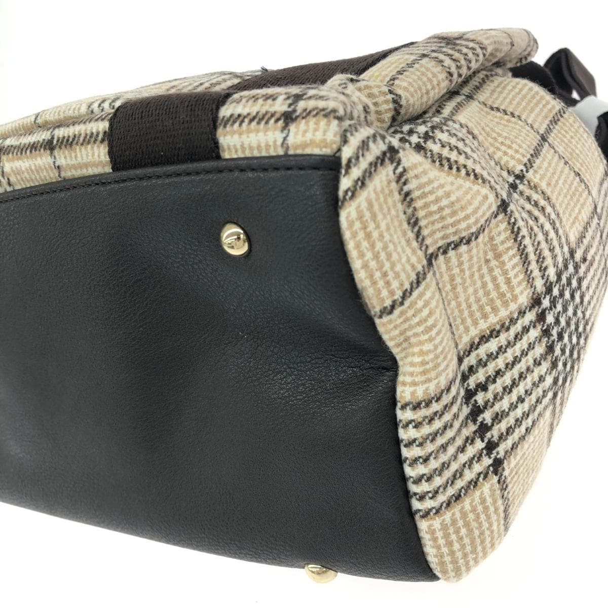 Marie Claire Fabric 2WAY Mini Boston Bag, Unused Item, Greige/Beige, Women's 8