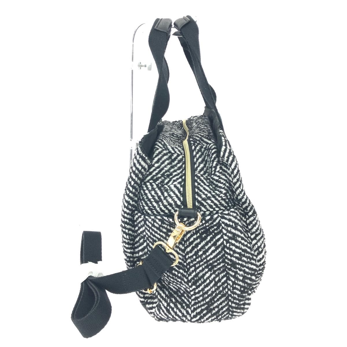 Marie Claire Fabric 2WAY Mini Boston Unused Item Black Ladies 2