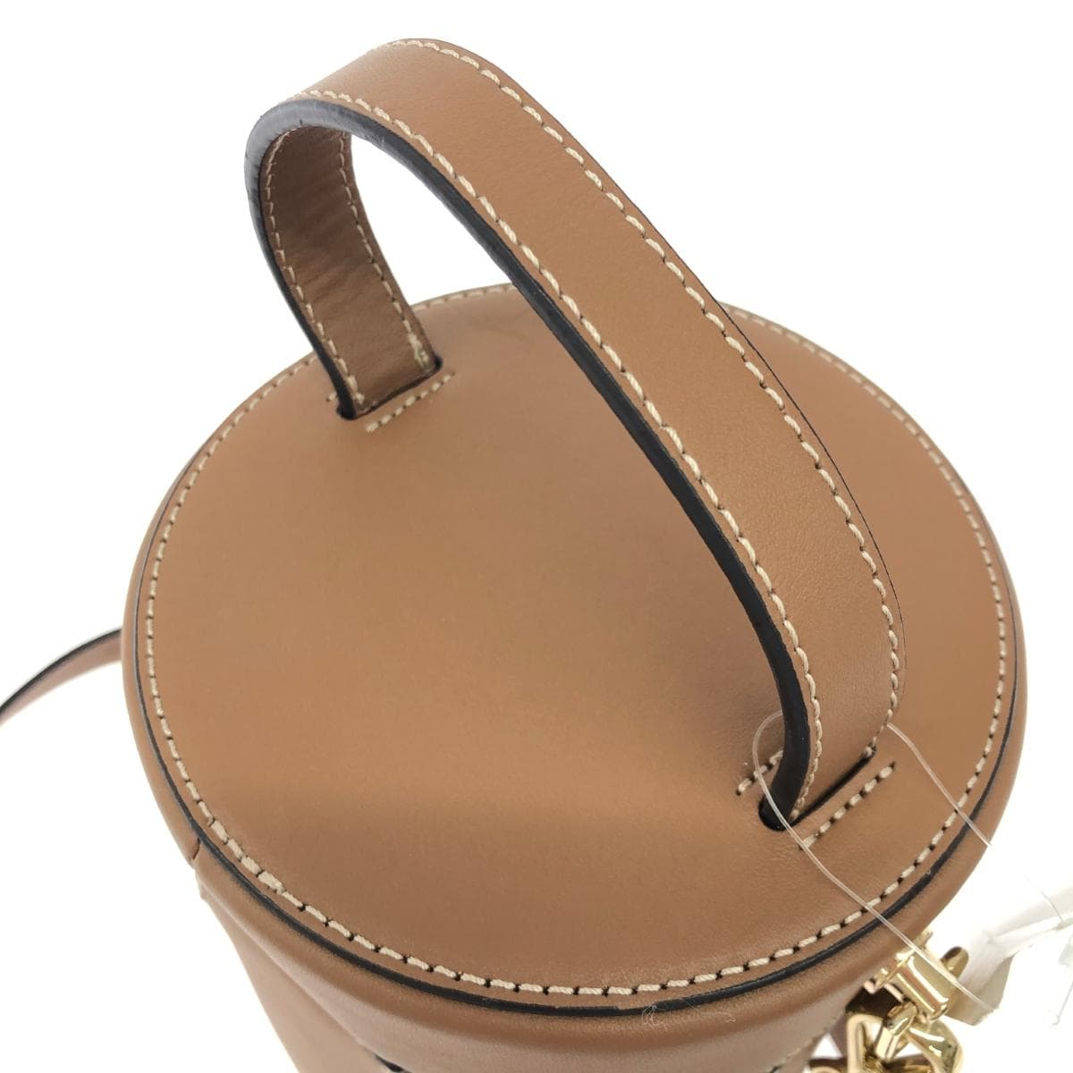 GRES Gray Vanity 2WAY Bag, Unused, Leather, Brown, Women's 4