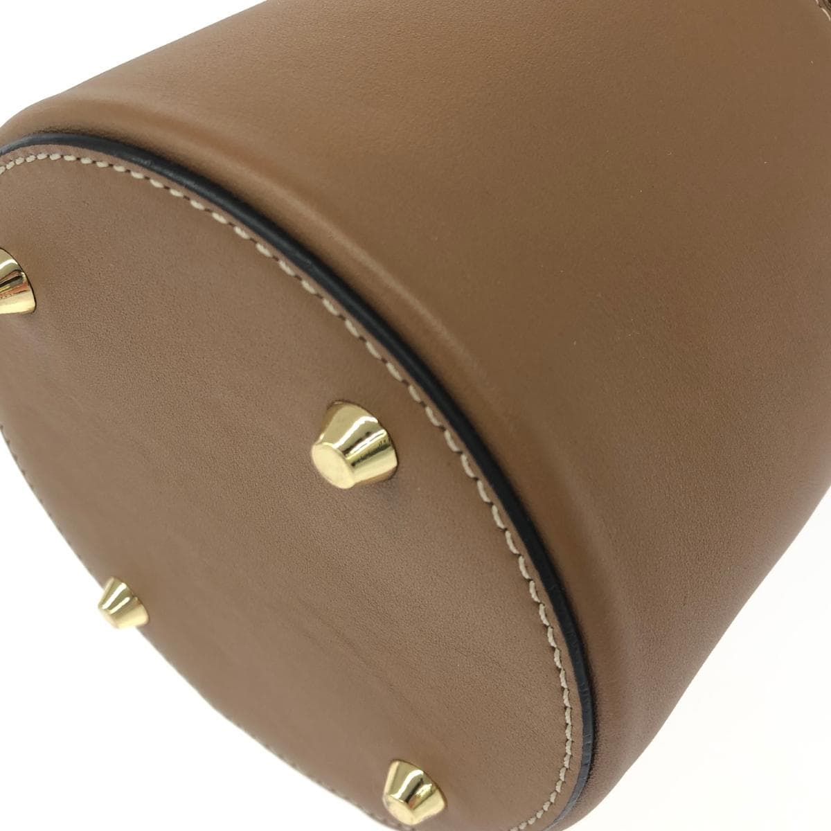 GRES Gray Vanity 2WAY Bag, Unused, Leather, Brown, Women's 8