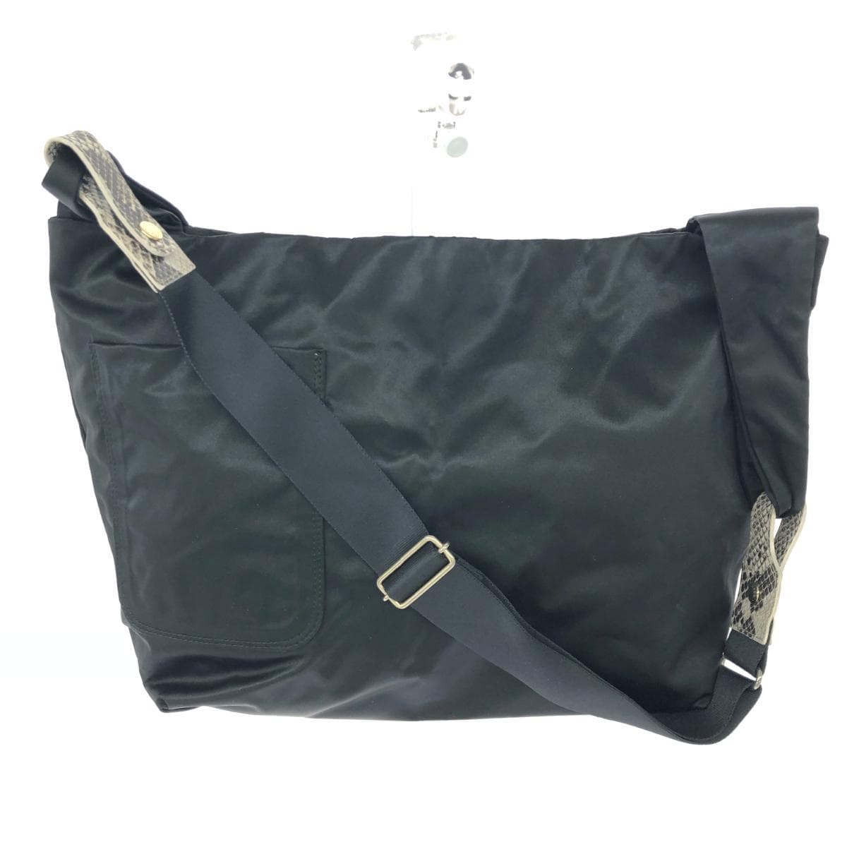 russet LASHIT 3WAY Shoulder Bag/TUBOMI Nylon Black Ladies